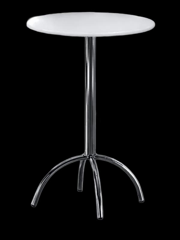 Mesa Bistrô Pé Aranha Cromado White
