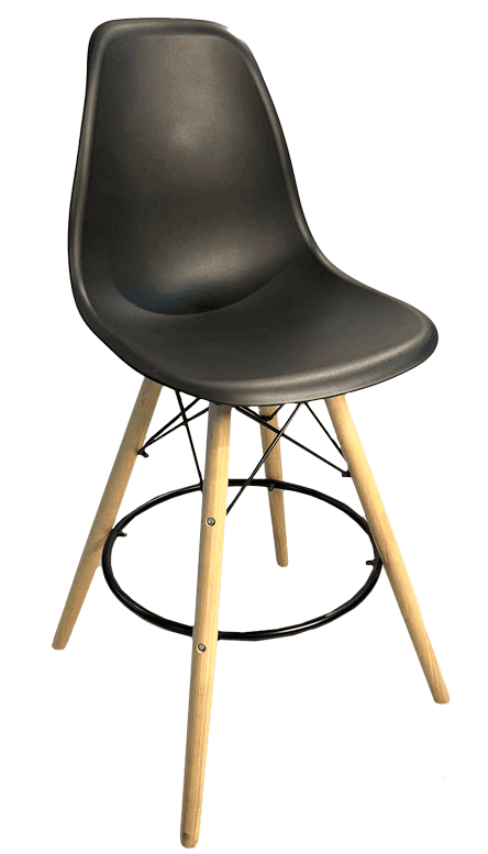 Banqueta Eames Preta