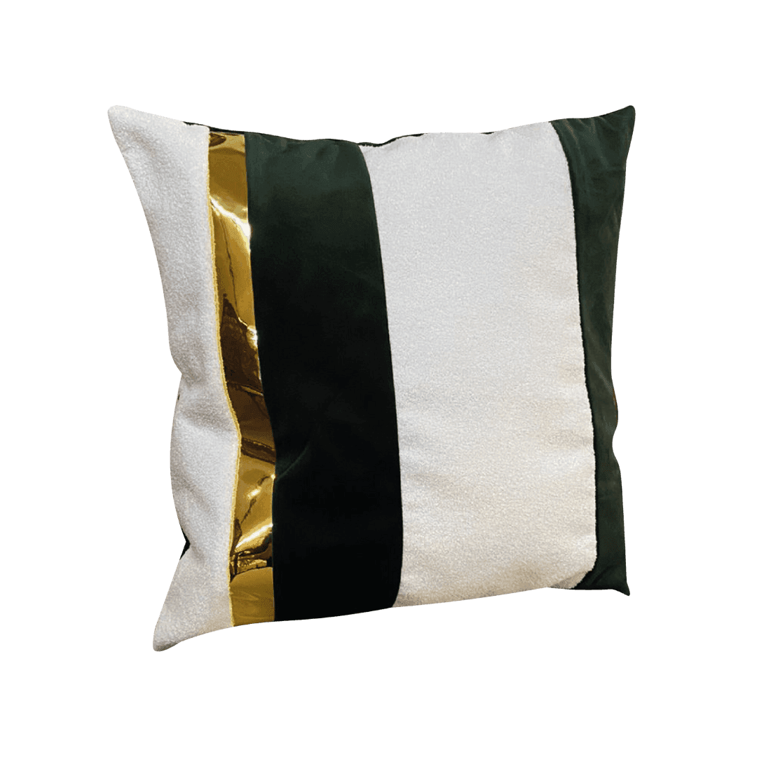 Almofada Veludo Verde/Dourado