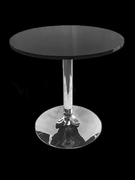 Mesa Bistrô Baixa Pé Disco Black