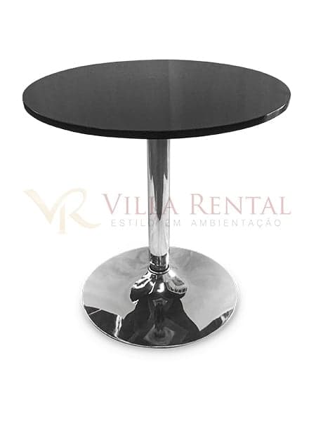 Mesa Bistrô Baixa Pé Disco Black