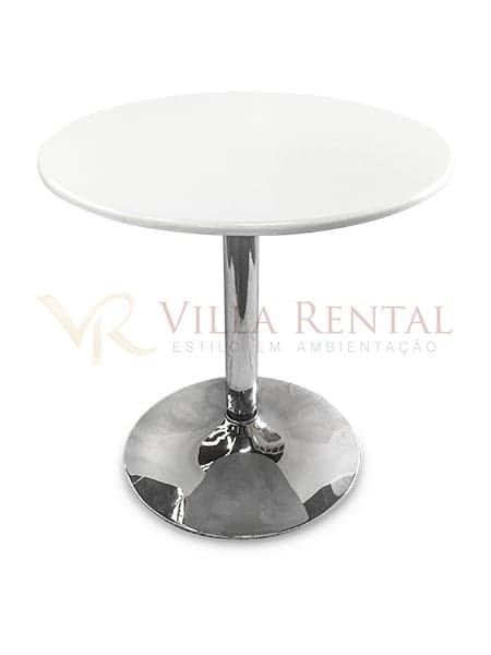 Mesa Bistrô Baixa Pé Disco White