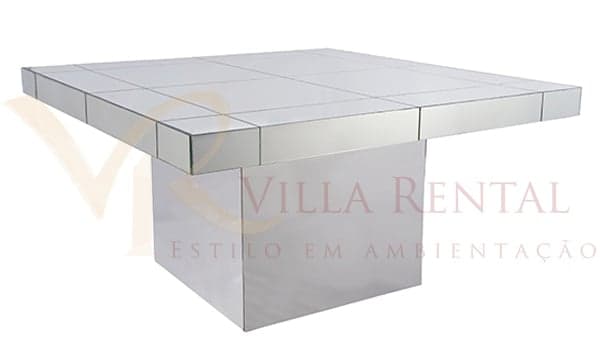 Mesa Espelho Pé Central 1.50x1.50