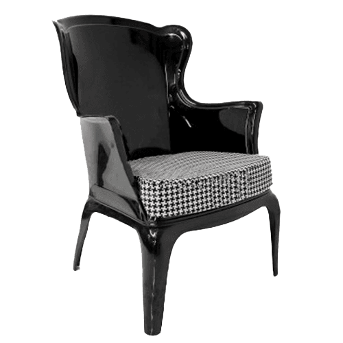 Poltrona Bergere Black