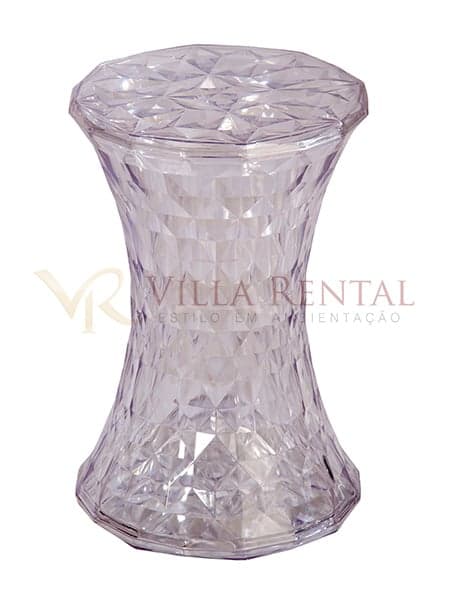 Puff Cristal Transparente