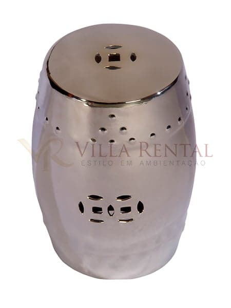 Puff Garden Seat Cromado