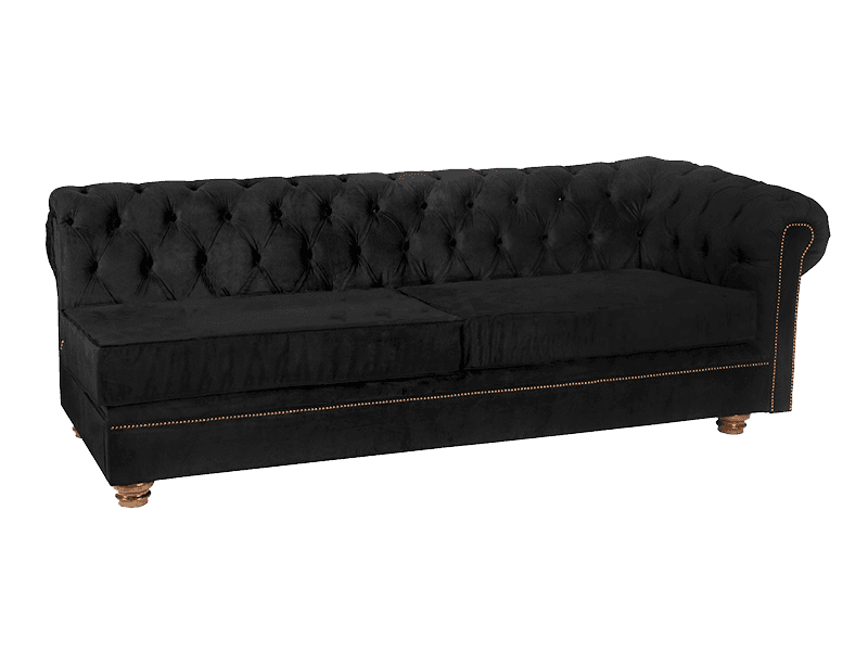 Sofá Chesterfield Black Braço Esquerdo