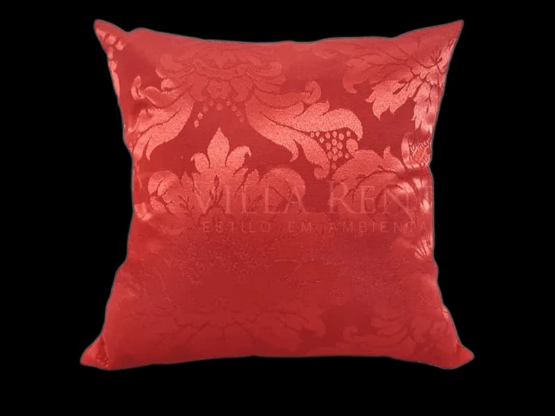 Almofada Adamascado Vermelho