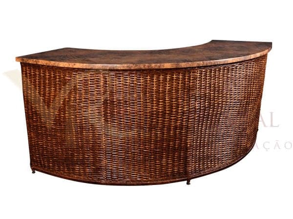 Bar Rattan Meia Lua