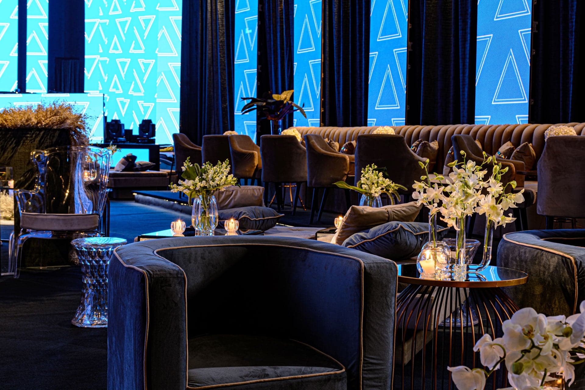 Ambientação Glam Vel. Azul com Areia 1
