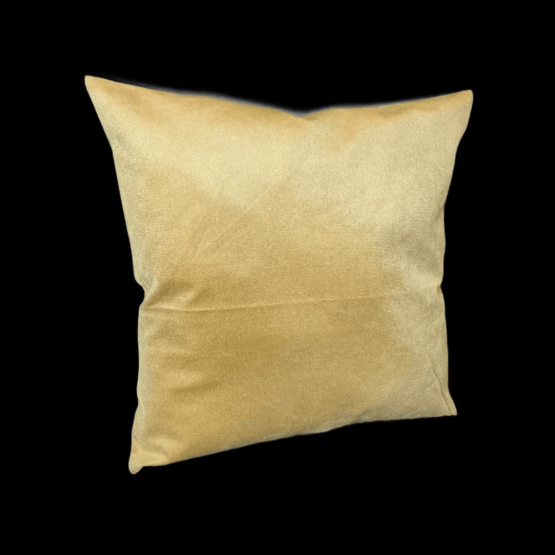 Almofada Veludo amarelo queimado