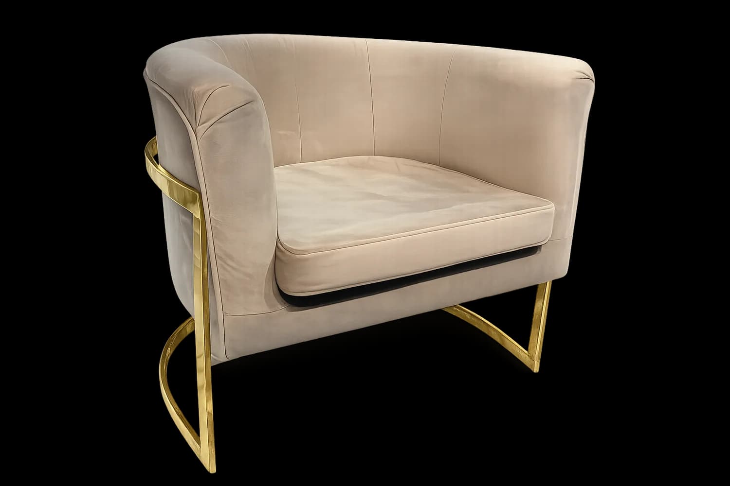 Poltrona Cosmo. Oval Gold