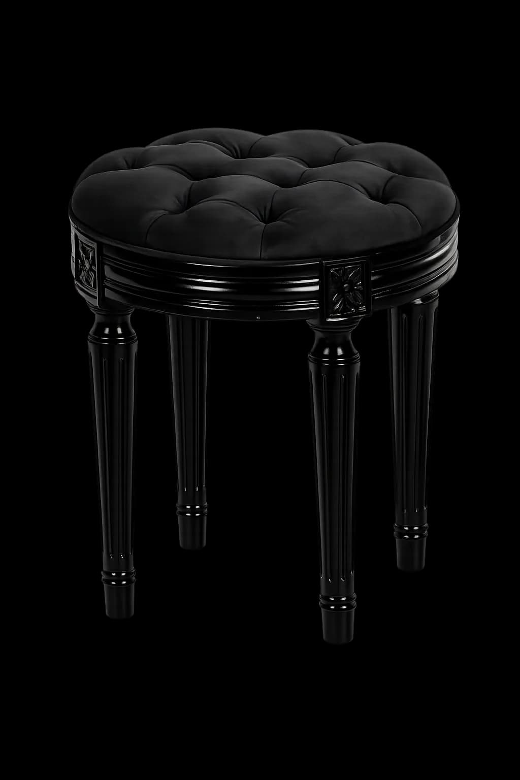 Puff Pé Inglês Black