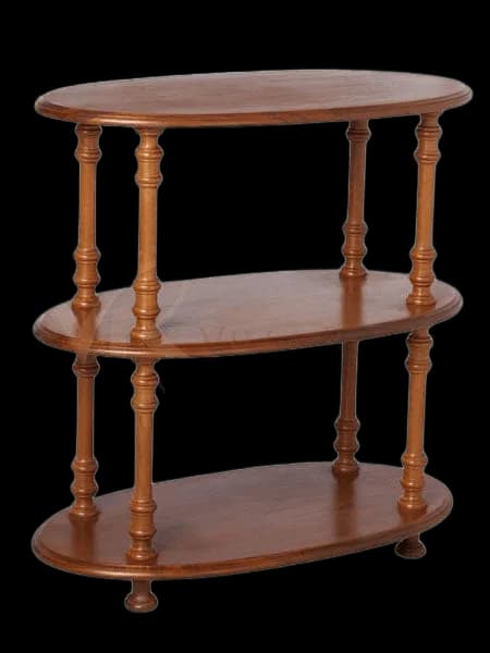 Mesa Lateral Oval Dupla