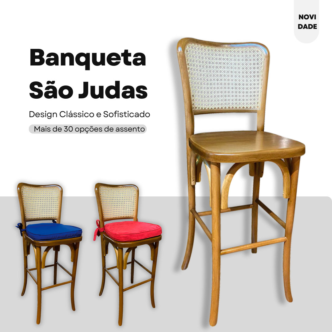BANQUETA SÃO JUDAS: MAIS DE 30 ASSENTOS PARA COMPOR SEU EVENTO.