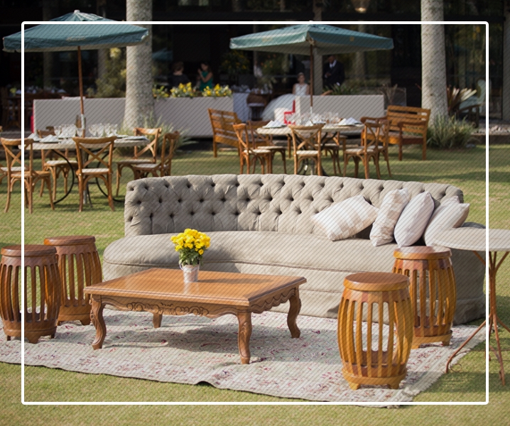 EVENTOS AO AR LIVRE COM MOBILIÁRIOS VILLA RENTAL