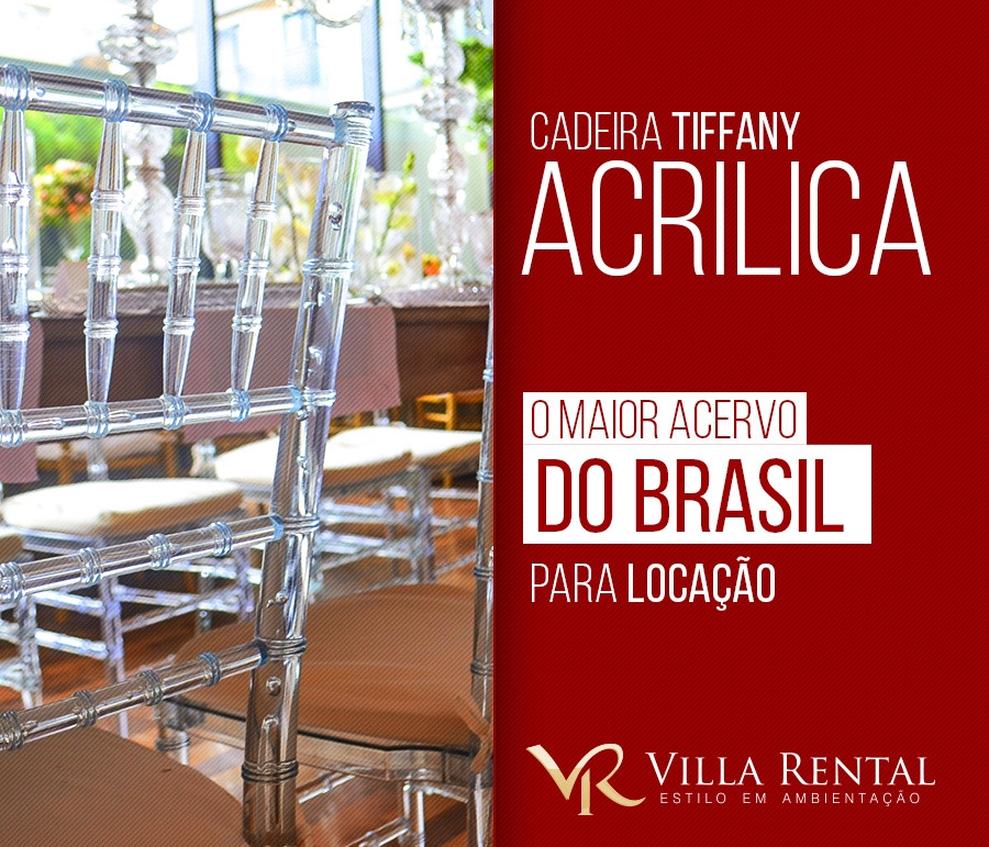 O maior acervo de cadeira tiffany cristal