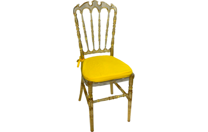 Cadeira Veneza Cristal Ass. Oxford Amarelo