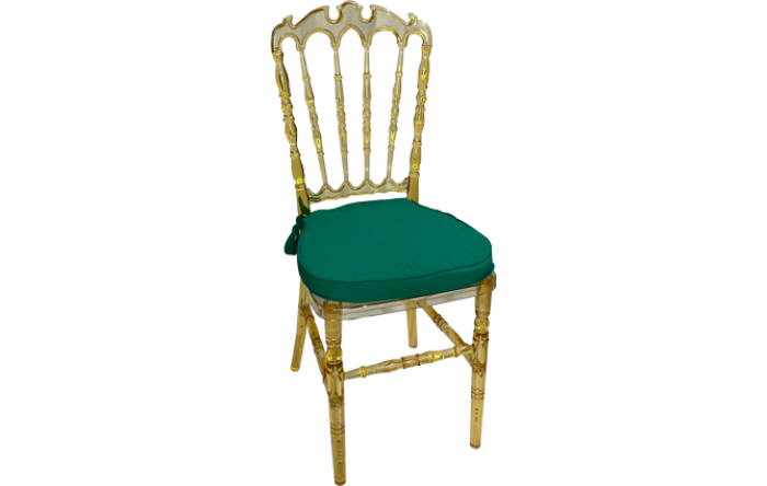 Cadeira Veneza Cristal Ass. Oxford Verde c/ 2 Vivos