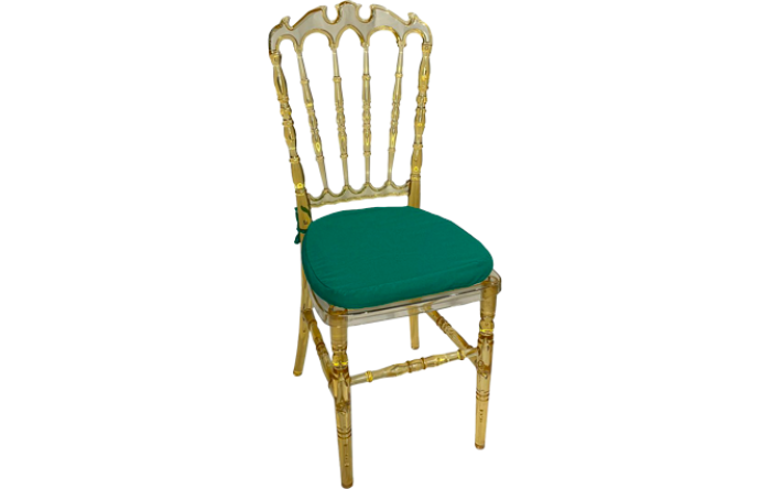 Cadeira Veneza Cristal Ass. Oxford Verde s/ Vivo