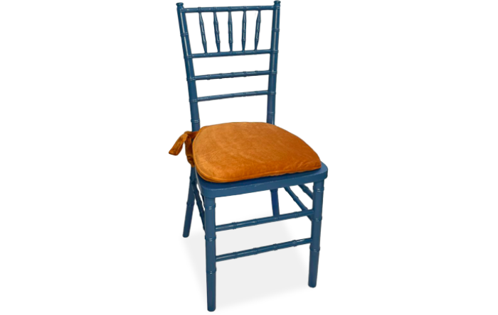 Cadeira Tiffany Blue Ass. Veludo Terracota