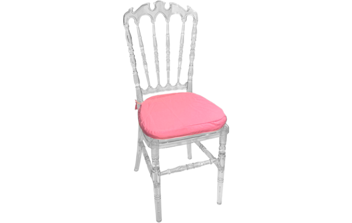 Cadeira Veneza Cristal Ass. Oxford Rosa Chiclete