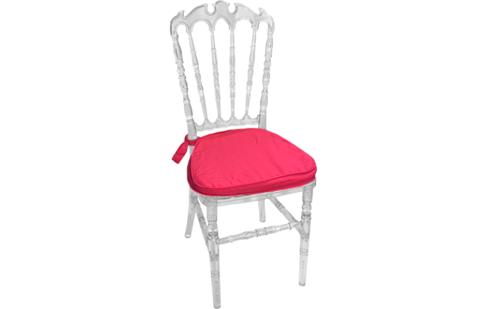 Cadeira Veneza Cristal Ass. Oxford Pink c/ 2 Vivos