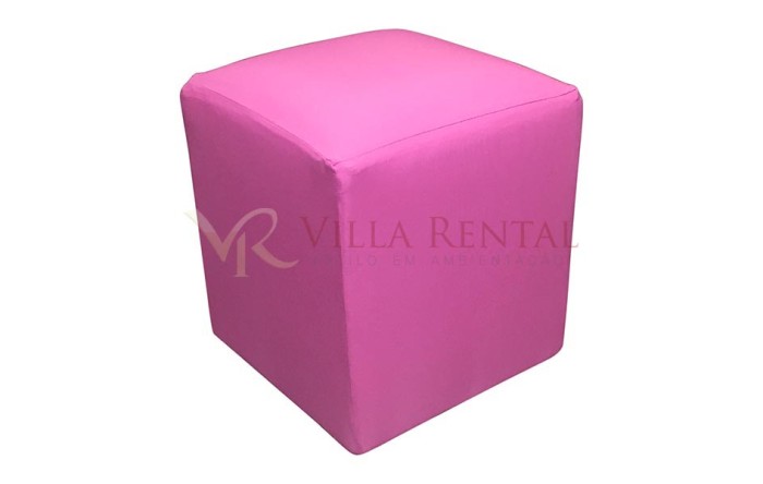Revest. Puff 0.40x0.40 Oxford Rosa Chiclete